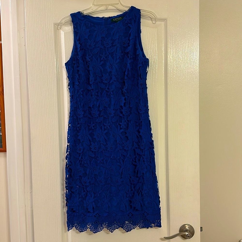 Lauren Ralph Lauren dress women’s size 6 royal blue